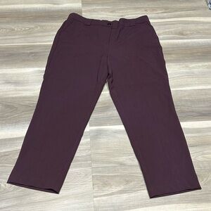 🏁 Burgundy straight leg dress pants size 18